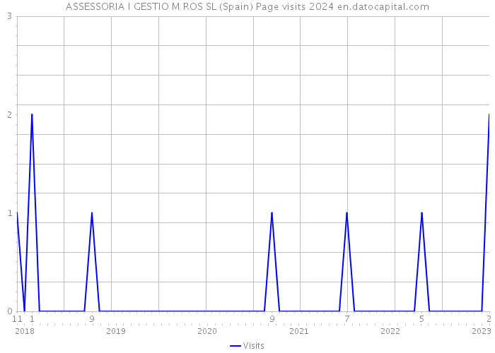 ASSESSORIA I GESTIO M ROS SL (Spain) Page visits 2024 