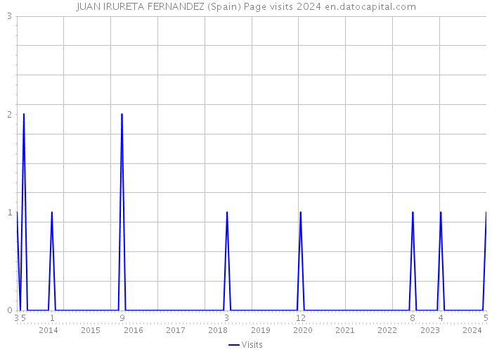 JUAN IRURETA FERNANDEZ (Spain) Page visits 2024 