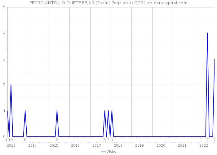 PEDRO ANTONIO OLIETE BEJAR (Spain) Page visits 2024 