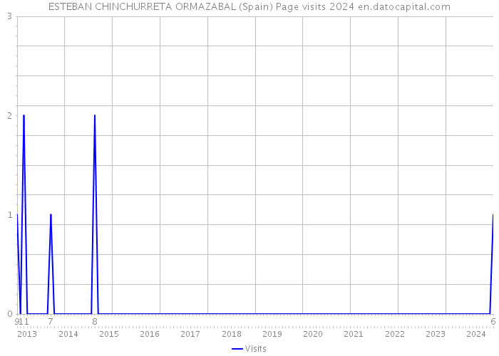 ESTEBAN CHINCHURRETA ORMAZABAL (Spain) Page visits 2024 