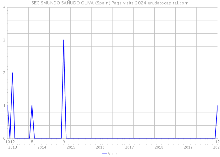 SEGISMUNDO SAÑUDO OLIVA (Spain) Page visits 2024 