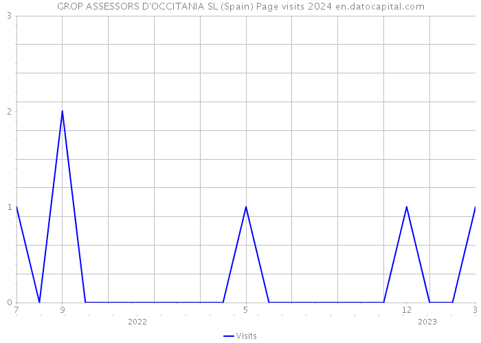 GROP ASSESSORS D'OCCITANIA SL (Spain) Page visits 2024 