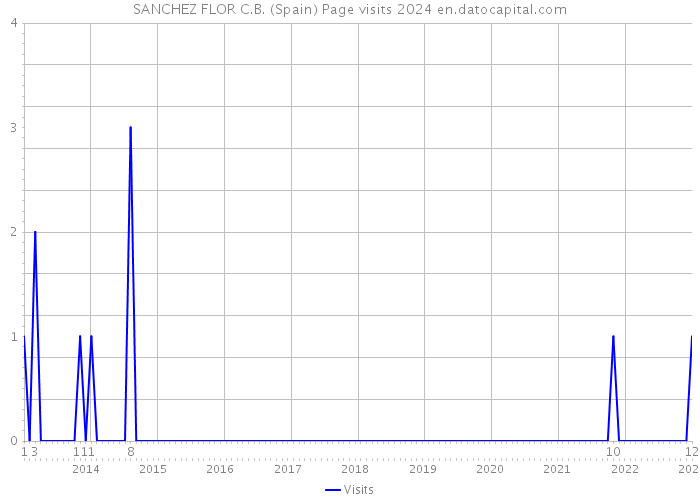 SANCHEZ FLOR C.B. (Spain) Page visits 2024 