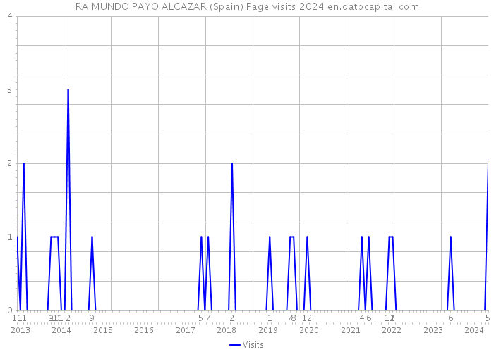 RAIMUNDO PAYO ALCAZAR (Spain) Page visits 2024 