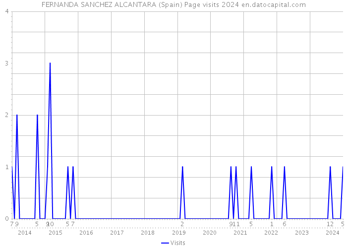 FERNANDA SANCHEZ ALCANTARA (Spain) Page visits 2024 
