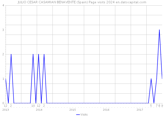 JULIO CESAR CASAMIAN BENAVENTE (Spain) Page visits 2024 