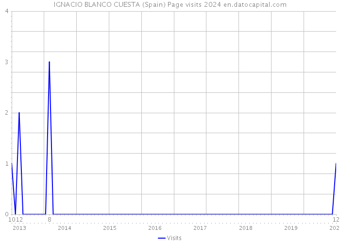 IGNACIO BLANCO CUESTA (Spain) Page visits 2024 