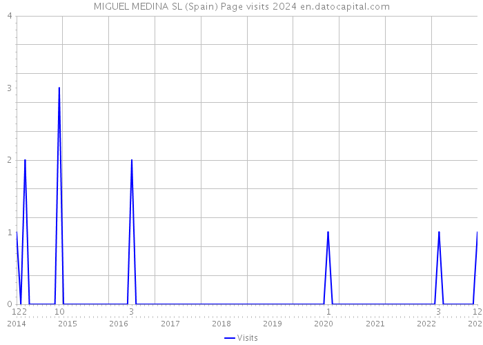 MIGUEL MEDINA SL (Spain) Page visits 2024 
