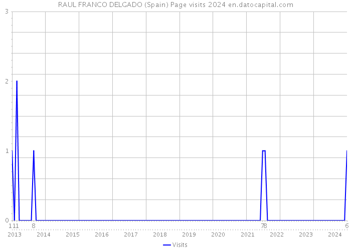 RAUL FRANCO DELGADO (Spain) Page visits 2024 