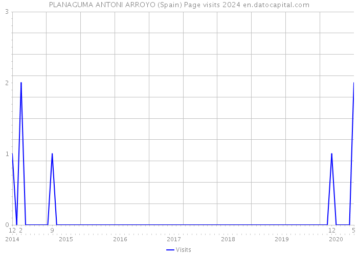 PLANAGUMA ANTONI ARROYO (Spain) Page visits 2024 