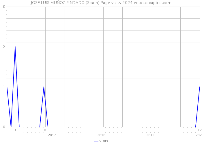 JOSE LUIS MUÑOZ PINDADO (Spain) Page visits 2024 