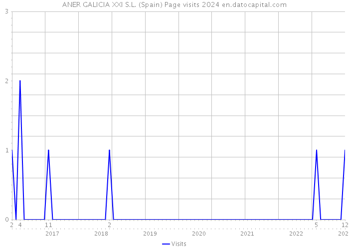 ANER GALICIA XXI S.L. (Spain) Page visits 2024 