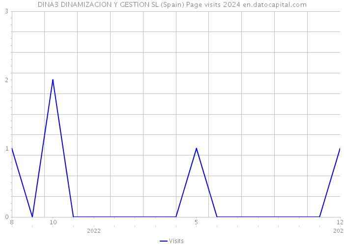 DINA3 DINAMIZACION Y GESTION SL (Spain) Page visits 2024 