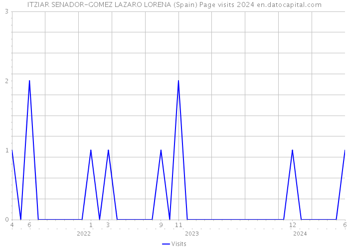 ITZIAR SENADOR-GOMEZ LAZARO LORENA (Spain) Page visits 2024 