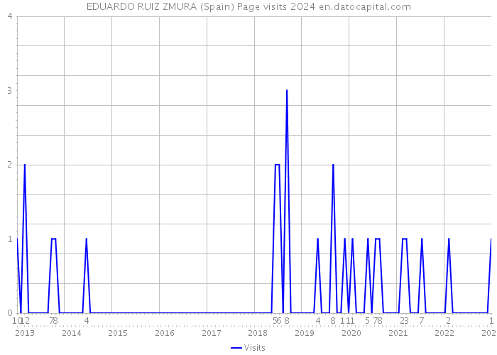 EDUARDO RUIZ ZMURA (Spain) Page visits 2024 