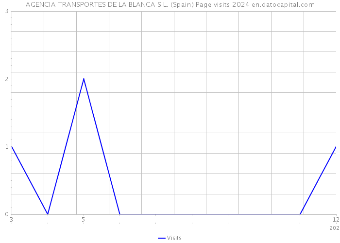 AGENCIA TRANSPORTES DE LA BLANCA S.L. (Spain) Page visits 2024 