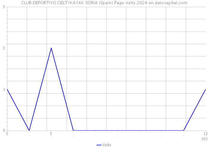 CLUB DEPORTIVO CELTYKAYAK SORIA (Spain) Page visits 2024 