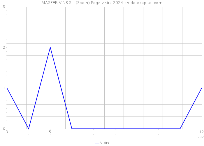 MASFER VINS S.L (Spain) Page visits 2024 