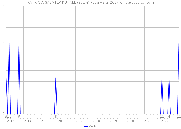 PATRICIA SABATER KUHNEL (Spain) Page visits 2024 