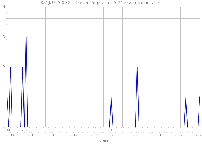 SANJUR 2000 S.L. (Spain) Page visits 2024 