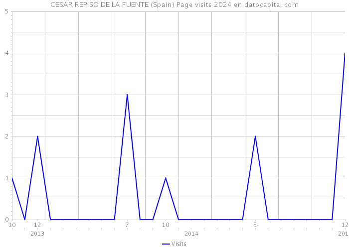 CESAR REPISO DE LA FUENTE (Spain) Page visits 2024 