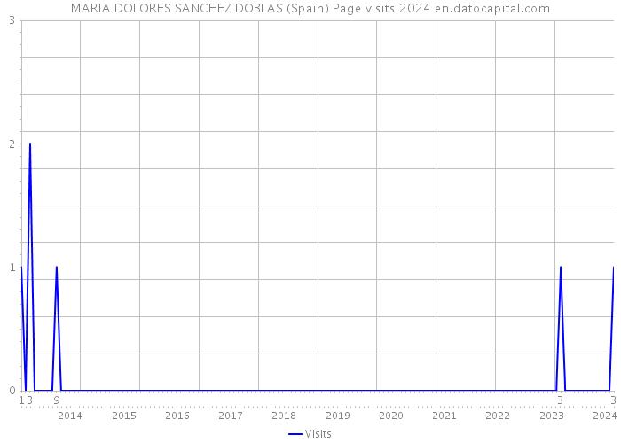 MARIA DOLORES SANCHEZ DOBLAS (Spain) Page visits 2024 