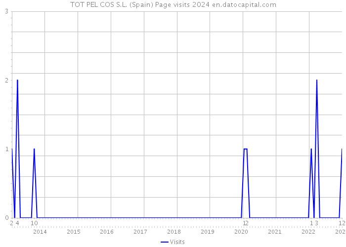 TOT PEL COS S.L. (Spain) Page visits 2024 