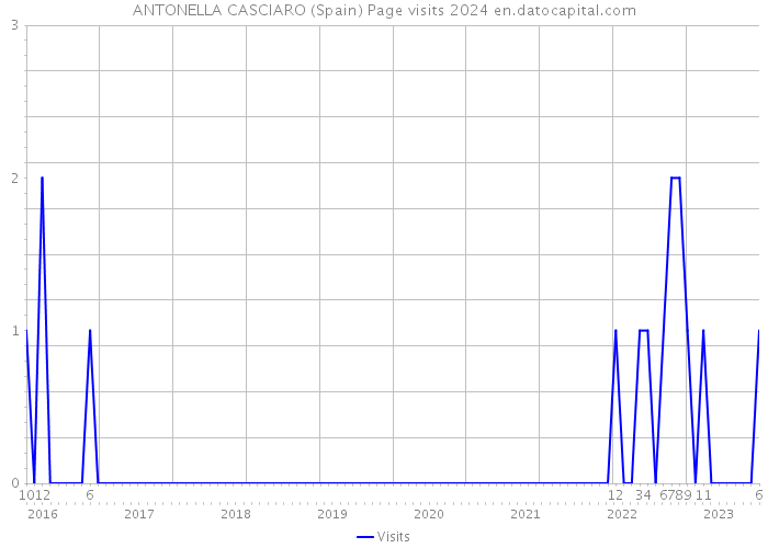 ANTONELLA CASCIARO (Spain) Page visits 2024 