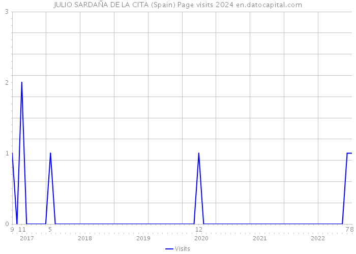 JULIO SARDAÑA DE LA CITA (Spain) Page visits 2024 