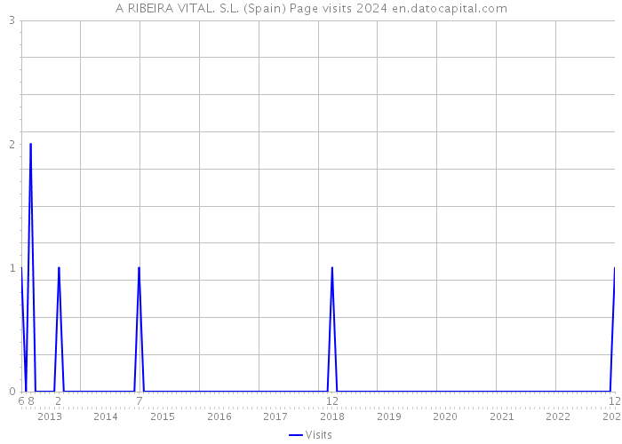 A RIBEIRA VITAL. S.L. (Spain) Page visits 2024 