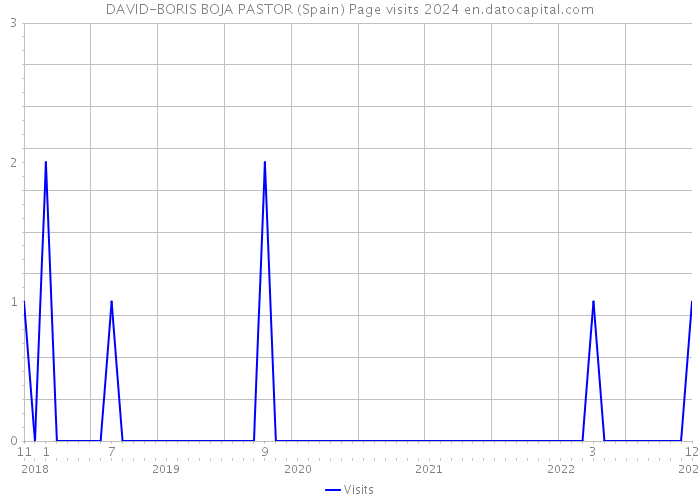 DAVID-BORIS BOJA PASTOR (Spain) Page visits 2024 
