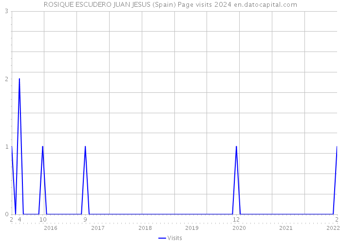 ROSIQUE ESCUDERO JUAN JESUS (Spain) Page visits 2024 