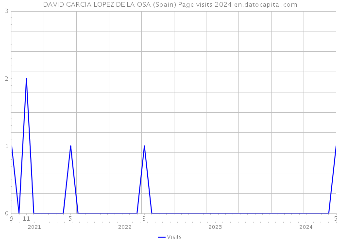 DAVID GARCIA LOPEZ DE LA OSA (Spain) Page visits 2024 