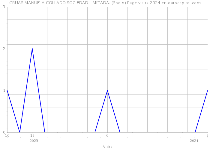 GRUAS MANUELA COLLADO SOCIEDAD LIMITADA. (Spain) Page visits 2024 
