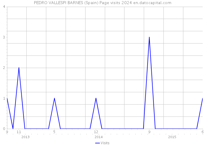 PEDRO VALLESPI BARNES (Spain) Page visits 2024 