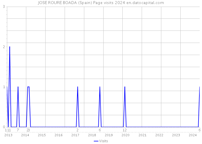 JOSE ROURE BOADA (Spain) Page visits 2024 