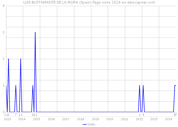 LUIS BUSTAMANTE DE LA MORA (Spain) Page visits 2024 