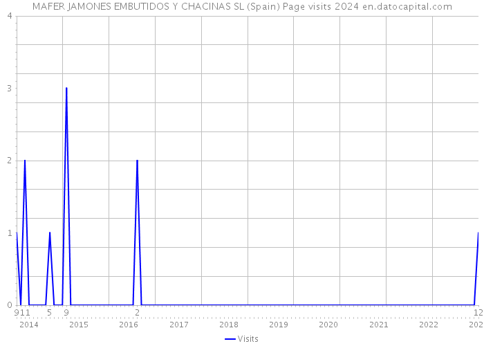 MAFER JAMONES EMBUTIDOS Y CHACINAS SL (Spain) Page visits 2024 