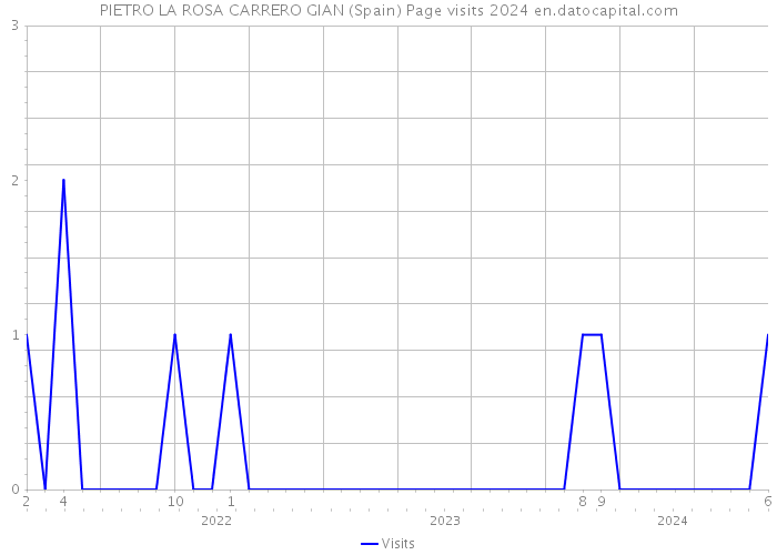 PIETRO LA ROSA CARRERO GIAN (Spain) Page visits 2024 