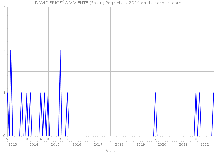 DAVID BRICEÑO VIVIENTE (Spain) Page visits 2024 