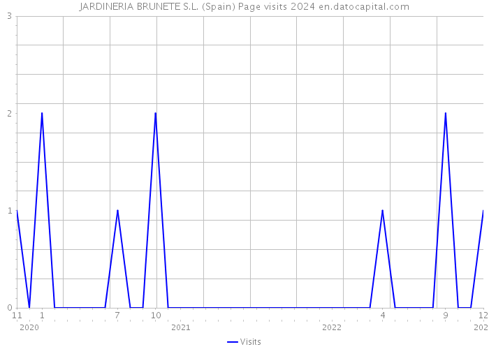 JARDINERIA BRUNETE S.L. (Spain) Page visits 2024 