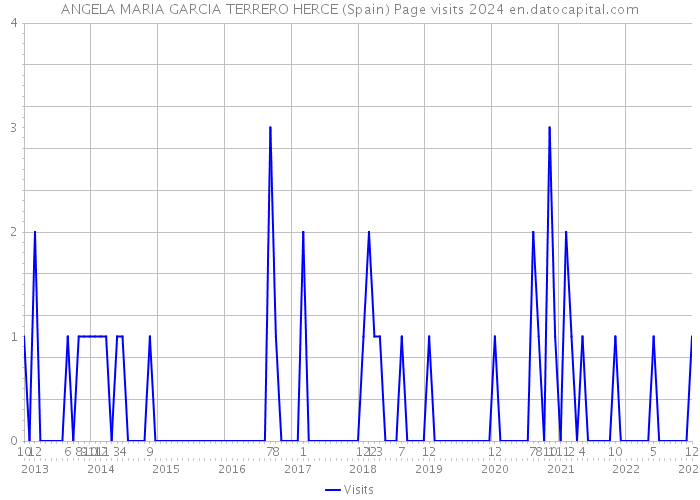 ANGELA MARIA GARCIA TERRERO HERCE (Spain) Page visits 2024 