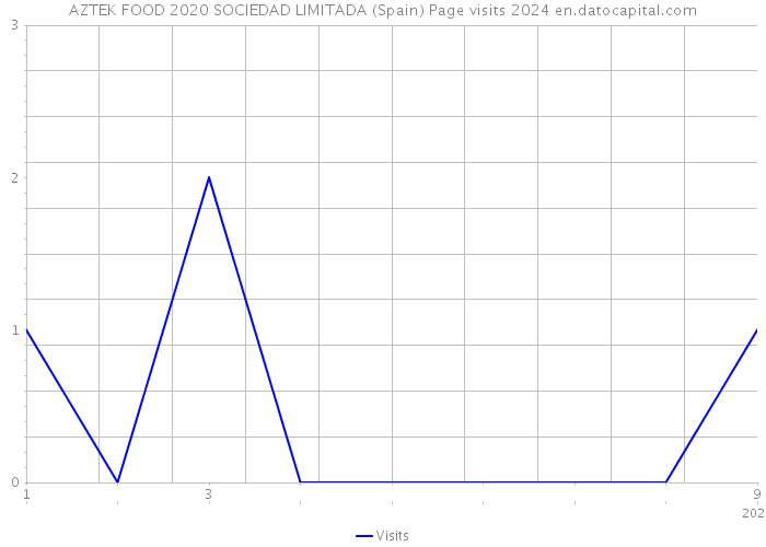 AZTEK FOOD 2020 SOCIEDAD LIMITADA (Spain) Page visits 2024 