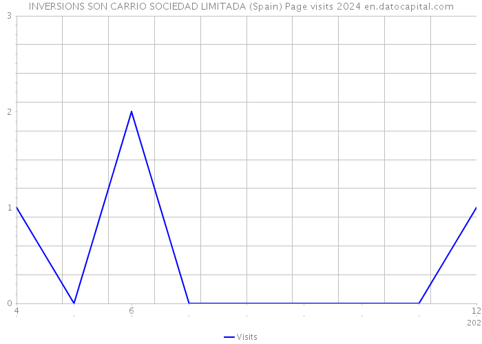 INVERSIONS SON CARRIO SOCIEDAD LIMITADA (Spain) Page visits 2024 