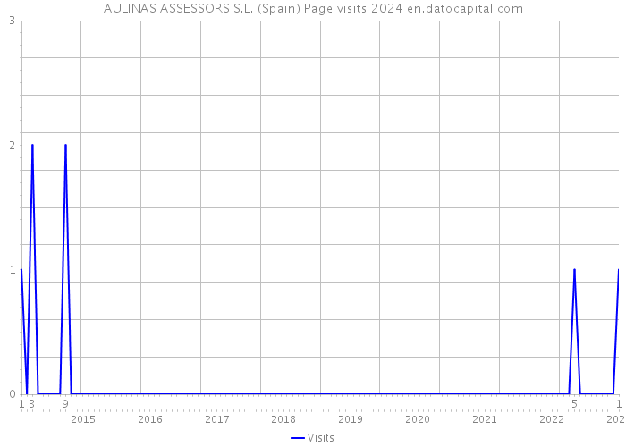 AULINAS ASSESSORS S.L. (Spain) Page visits 2024 