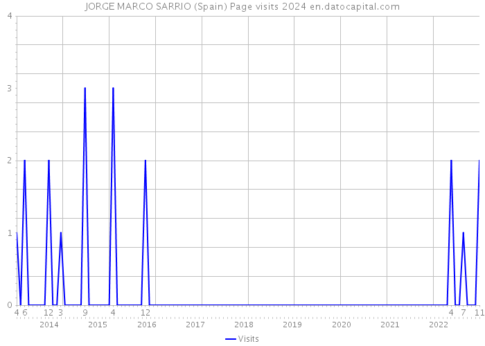 JORGE MARCO SARRIO (Spain) Page visits 2024 