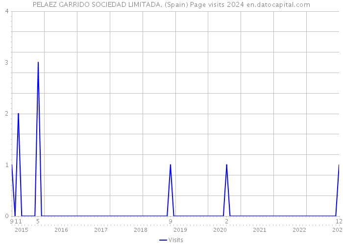 PELAEZ GARRIDO SOCIEDAD LIMITADA. (Spain) Page visits 2024 