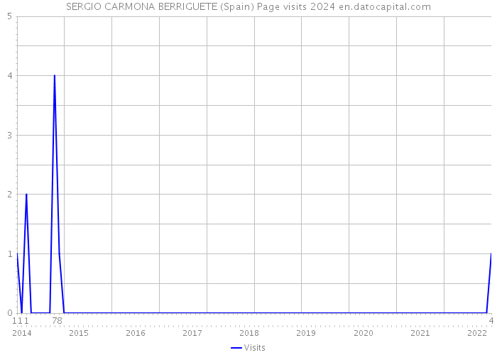 SERGIO CARMONA BERRIGUETE (Spain) Page visits 2024 