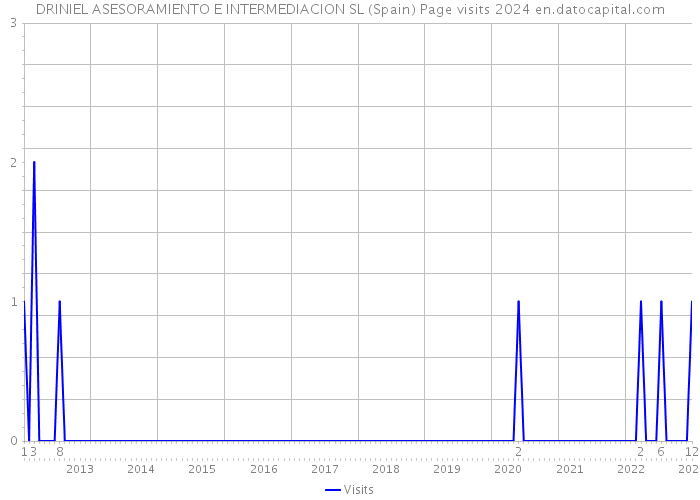 DRINIEL ASESORAMIENTO E INTERMEDIACION SL (Spain) Page visits 2024 