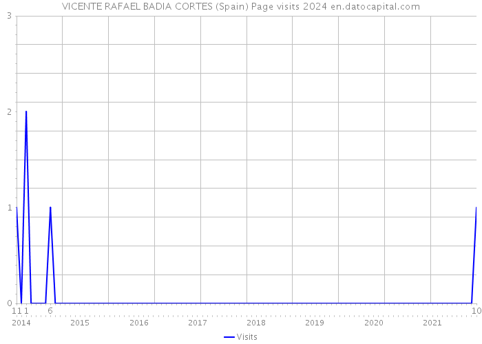 VICENTE RAFAEL BADIA CORTES (Spain) Page visits 2024 